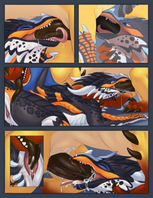 Cyr and DNK Mating (page 2)
art by acidapluvia
Keywords: comic;dragon;dragoness;male;female;feral;M/F;penis;vagina;69;oral;vaginal_penetration;closeup;spooge;acidapluvia