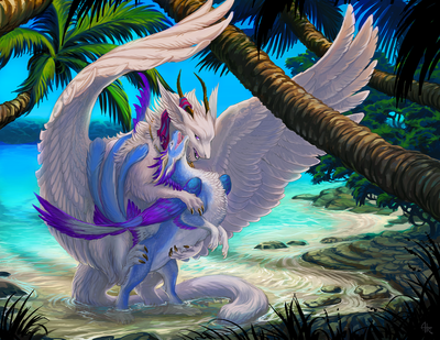 Pleasure in Paradise
art by acidapluvia
Keywords: dragon;dragoness;male;female;feral;M/F;from_behind;spooge;acidapluvia