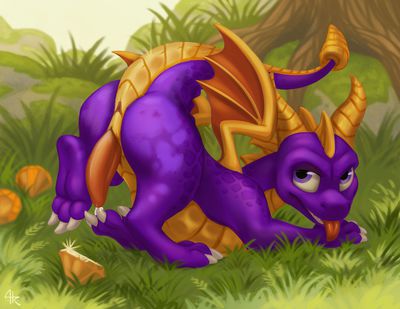 Spyro Presenting
art by acidapluvia
Keywords: videogame;spyro_the_dragon;dragon;spyro;male;anthro;solo;penis;presenting;spooge;acidapluvia