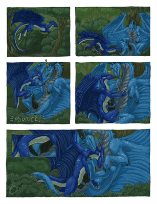 Venturous Encounters (page 2)
art by acidapluvia
Keywords: comic;dragon;male;feral;M/M;penis;tailplay;masturbation;missionary;anal;closeup;acidapluvia