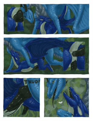 Venturous Encounters (page 4)
art by acidapluvia
Keywords: comic;dragon;male;feral;M/M;penis;from_behind;anal;closeup;internal;ejaculation;orgasm;spooge;acidapluvia