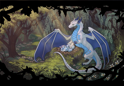 Where Memories Begin
art by acidapluvia
Keywords: dragoness;byzil;female;hatchling;feral;egg;solo;non-adult;acidapluvia