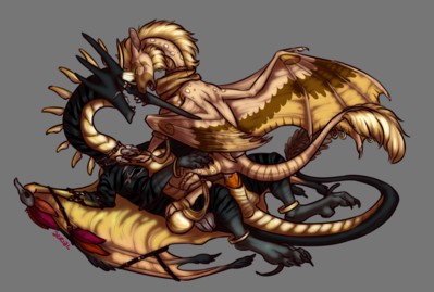 Ridgeback and Pearlcatcher Having Sex
art by aerial
Keywords: flight_rising;ridgeback_dragon;pearlcatcher_dragon;dragon;dragoness;male;female;feral;M/F;penis;cowgirl;spooge;aerial