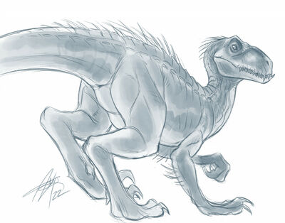 Indoraptor
art by aerosaur83
Keywords: jurassic_world;indominus_rex;dinosaur;theropod;raptor;hybrid;indoraptor;female;feral;solo;cloaca;aerosaur83