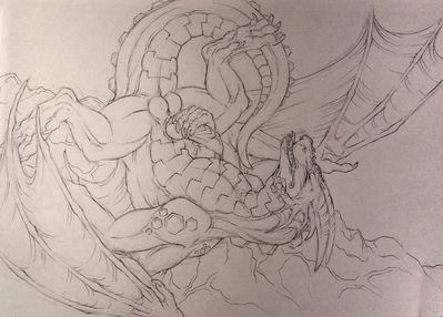 Hexdragon
art by aku
Keywords: dragon;male;feral;solo;penis;masturbation;aku