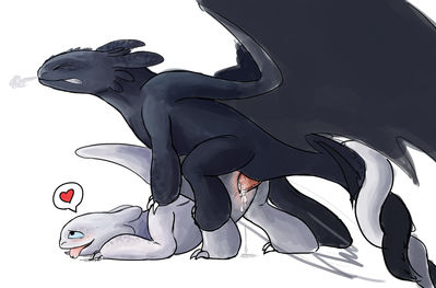 Toothless Mounting Nubless
art by aky_the_clever_dragon
Keywords: how_to_train_your_dragon;httyd;night_fury;dragon;dragoness;toothless;nubless;male;female;anthro;M/F;penis;from_behind;vaginal_penetration;spooge;aky_the_clever_dragon
