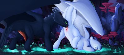 Nubless and Toothless (full version)
art by aky_the_clever_dragon
Keywords: how_to_train_your_dragon;httyd;night_fury;toothless;nubless;dragon;dragoness;male;female;feral;M/F;penis;oral;vaginal_penetration;spooge;aky_the_clever_dragon
