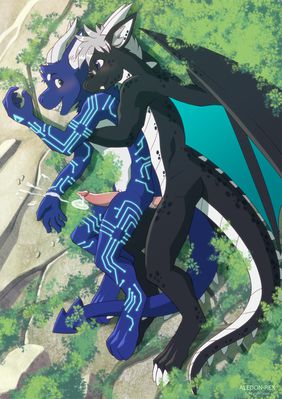 Ed and Exth
art by aledon_rex
Keywords: dragon;anthro;male;M/M;penis;spoons;anal;spooge;aledon_rex