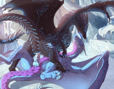 Icebreaker
art by alegrimm
Keywords: dragon;dragoness;male;female;feral;M/F;penis;cowgirl;vaginal_penetration;alegrimm