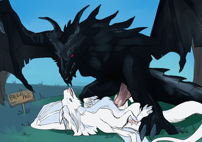 Sex With Alduin
art by alli
Keywords: videogame;skyrim;alduin;dragon;dragoness;wyvern;male;female;feral;M/F;penis;missionary;vaginal_penetration;spooge;alli