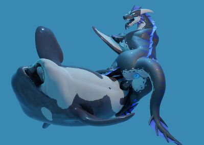 Orca Mounted
art by alym
Keywords: dragon;furry;cetacean;orca;male;female;feral;M/F;penis;missionary;vaginal_penetration;cgi;alym