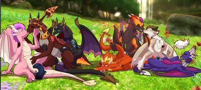 Cynder x Ember x Spyro x Flame Orgy
art by amy-coms
Keywords: videogame;spyro_the_dragon;cynder;ember;spyro;flame;dragon;dragoness;male;female;feral;M/F;M/M;orgy;tentacles;penis;from_behind;reverse_cowgirl;fingering;masturbation;vaginal_penetration;spooge;amy-coms