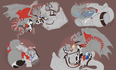 Zephamoo x Frost (Wings_of_Fire)
art by amy-past
Keywords: wings_of_fire;icewing;dragon;male;feral;M/M;bondage;penis;cowgirl;anal;oral;closeup;spooge;amy-past