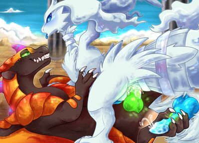 Braisewolf and Reshiram
art by amy-past
Keywords: anime;pokemon;dragon;reshiram;male;feral;anthro;M/M;penis;cowgirl;anal;masturbation;closeup;spooge;amy-past