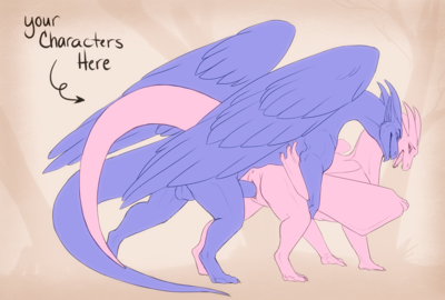 Morning Romp YCH
art by amyth
Keywords: dragon;dragoness;male;female;feral;M/F;penis;from_behind;vaginal_penetration;amyth