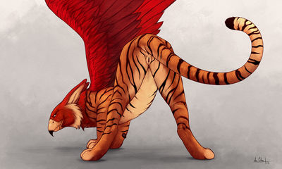 Gryphon
art by anchee
Keywords: gryphon;female;feral;solo;vagina;anchee