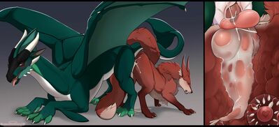 The Dog Pose
art by angellsview3
Keywords: dragon;furry;canine;dog;male;female;feral;M/F;penis;from_behind;vaginal_penetration;tied;internal;spooge;angellsview3