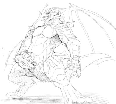 Anthro Dragon
unknown artist
Keywords: dragon;male;anthro;solo;penis