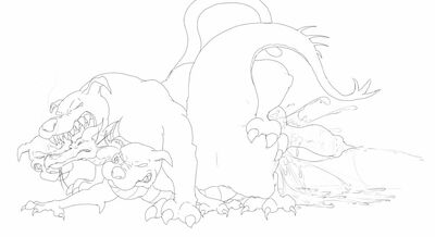 Maleficent and Cerberus
unknown creator
Keywords: disney;sleeping_beauty;cerberus;maleficent;furry;canine;hydra;dog;dragoness;male;female;feral;M/F;from_behind;suggestive;spooge