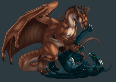 Drakes Having Sex
art by anora_drakon
Keywords: dragon;male;feral;M/M;penis;missionary;anal;spooge;anora_drakon