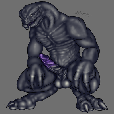 Elite Crouching
art by anthroraptor
Keywords: videogame;halo;sangheili;male;anthro;solo;penis;anthroraptor