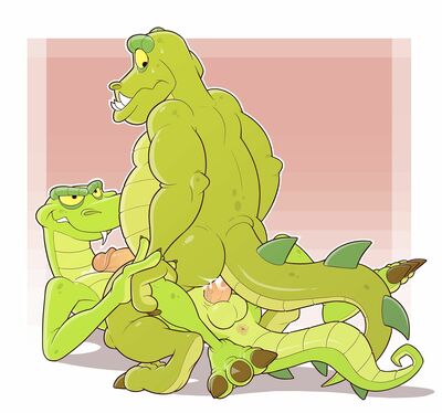 Komodo_Joe and Moe (Crash_Bandicoot)
art by anti_dev
Keywords: videogame;crash_bandicoot;komodo_joe;komodo_moe;lizard;monitor_lizard;komodo_dragon;male;anthro;M/M;penis;cowgirl;anal;spooge;anti_dev