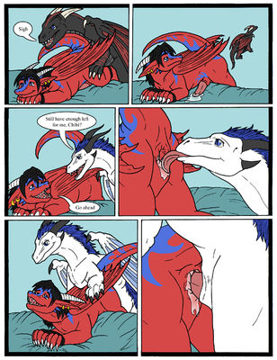 Double Dragon 5
art by antihuman
Keywords: comic;dragon;male;feral;M/M;threeway;penis;from_behind;anal;oral;rimjob;closeup;spooge;antihuman