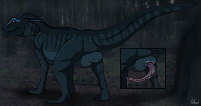 Postosuchus
art by antlered
Keywords: dinosaur;theropod;postosuchus;male;feral;solo;penis;closeup;spooge;antlered