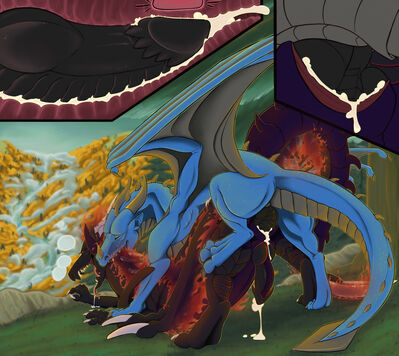 On The Mountain (extras)
art by anxietyraptor
Keywords: dragon;syrazor;male;feral;M/M;penis;from_behind;anal;internal;closeup;spooge;anxietyraptor