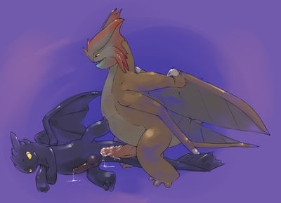 Cloudjumper and Toothless
art by argon_vile
Keywords: how_to_train_your_dragon;httyd;night_fury;toothless;cloudjumper;stormcutter;dragon;feral;male;M/M;penis;anal;from_behind;spooge;argon_vile