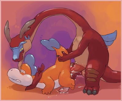 Valoo and Plessie
art by argon_vile
Keywords: videogame;super_mario;legend_of_zelda;dragon;valoo;nothosaur;male;anthro;M/M;penis;from_behind;anal;spooge;argon_vile