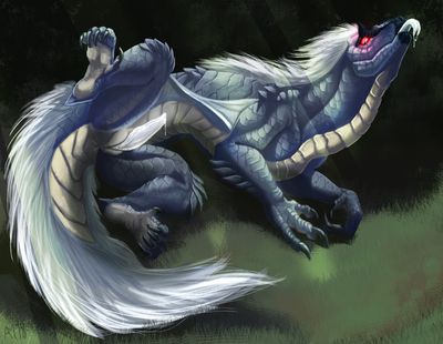 Tobi_Kadachi Pin-up
art by armomen
Keywords: videogame;monster_hunter;dragon;tobi_kadachi;male;feral;solo;penis;spooge;armomen