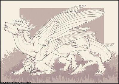 Dragon on Gryphon
art by artonis
Keywords: dragon;gryphon;male;female;feral;M/F;penis;from_behind;vaginal_penetration;spooge;artonis
