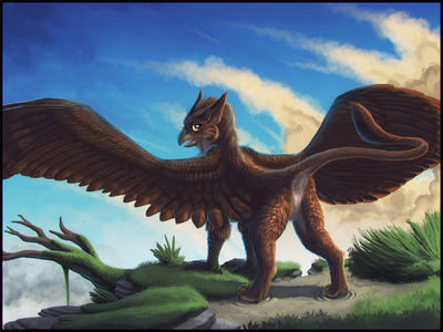 Female Gryphon
art by artonis
Keywords: gryphon;female;feral;solo;vagina;artonis