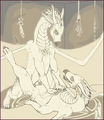 Dragons Having Sex
art by artonis
Keywords: dragon;dragoness;male;female;feral;M/F;penis;cowgirl;vaginal_penetration;artonis