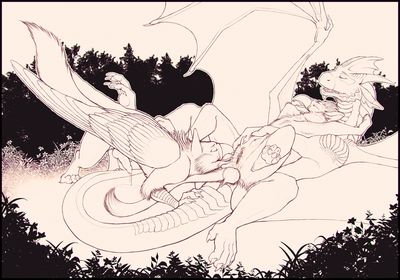 Dragon Gryphon Threesome
art by artonis
Keywords: dragon;gryphon;male;female;feral;M/F;threeway;penis;vagina;oral;reverse_cowgirl;anal;spooge;artonis