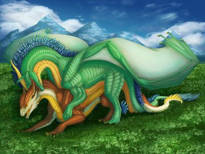 Encounters
art by ashascadence
Keywords: dragon;dragoness;male;female;feral;M/F;from_behind;suggestive;ashascadence