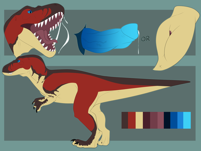 Rex Reference
art by asmartist
Keywords: dinosaur;theropod;tyrannosaurus_rex;trex;male;female;feral;solo;penis;vagina;closeup;reference;asmartist