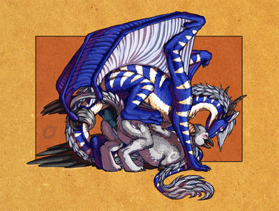 Kalemandrax and Gryphon
art by acidapluvia
Keywords: dragon;gryphon;male;female;feral;M/F;from_behind;penis;vaginal_penetration;acidapluvia