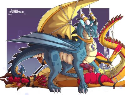 Restrained Derg
art by atelier_lunatic
Keywords: dragon;dragoness;male;female;feral;M/F;bondage;penis;69;suggestive;atelier_lunatic