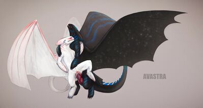 Ava and Avi Mating
art by avastra
Keywords: how_to_train_your_dragon;httyd;night_fury;dragon;dragoness;male;female;feral;M/F;penis;reverse_cowgirl;vaginal_penetration;spooge;avastra
