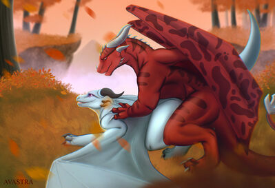 Fall Sex
art by avastra
Keywords: dragon;dragoness;male;female;feral;M/F;from_behind;suggestive;avastra