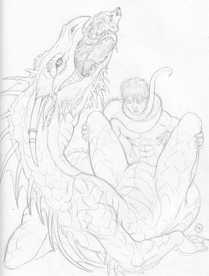 Man and Dragoness 1
art by dark_natasha
Keywords: beast;dragoness;female;feral;human;male;man;M/F;missionary;vore;dark_natasha