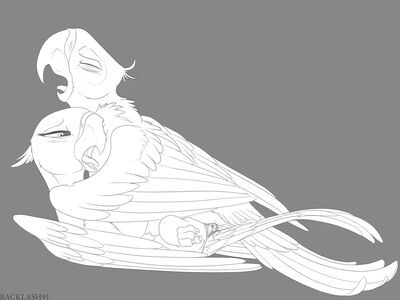 Blu and Jewel Mating
art by backlash91
Keywords: cartoon;rio;blu;jewel;avian;bird;parrot;male;female;feral;anthro;M/F;missionary;cloacal_penetration;orgasm;spooge;backlash91