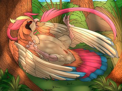 Pidgeot
art by backlash91
Keywords: anime;pokemon;avian;bird;pigeon;pidgeot;female;anthro;solo;vagina;backlash91