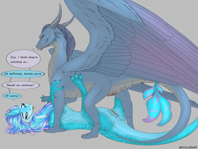 Saphira and Sisu
art by backlash91
Keywords: disney;raya_and_the_last_dragon;eragon;saphira;sisu;dragoness;female;feral;lesbian;missionary;vagina;suggestive;spooge;backlash91