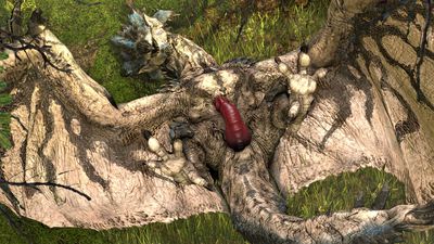 Azure Rathalos
art by barlu
Keywords: videogame;monster_hunter;dragon;wyvern;rathalos;male;feral;solo;penis;cgi;barlu