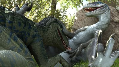 Blue Pleasured
art by barlu
Keywords: jurassic_world;dinosaur;theropod;dinosaur;raptor;deinonychus;blue;feral;female;cloaca;oral;spooge;cgi;barlu