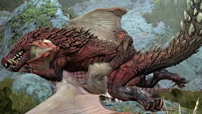 Odogaron and Paolumu Having Sex
art by barlu
Keywords: videogame;monster_hunter;dragon;dragoness;wyvern;hybrid;male;female;feral;M/F;missionary;suggestive;cgi;barlu