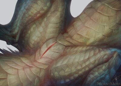 Tobi-kadachi Closeup
art by barlu
Keywords: videogame;monster_hunter;tobi-kadachi;dragoness;female;feral;solo;vagina;closeup;barlu